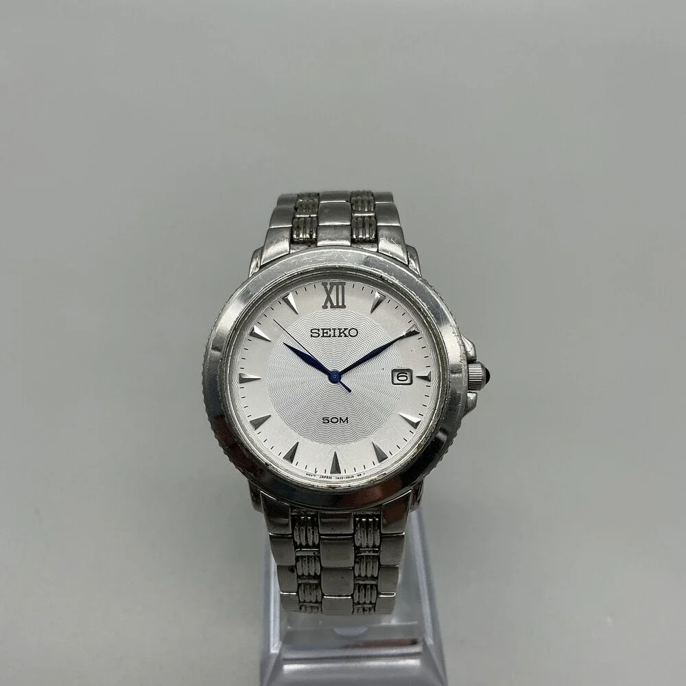 Seiko Le Grand Sport 7N32-0CHO Mens Watch 36mm Stainless Date New Battery 7